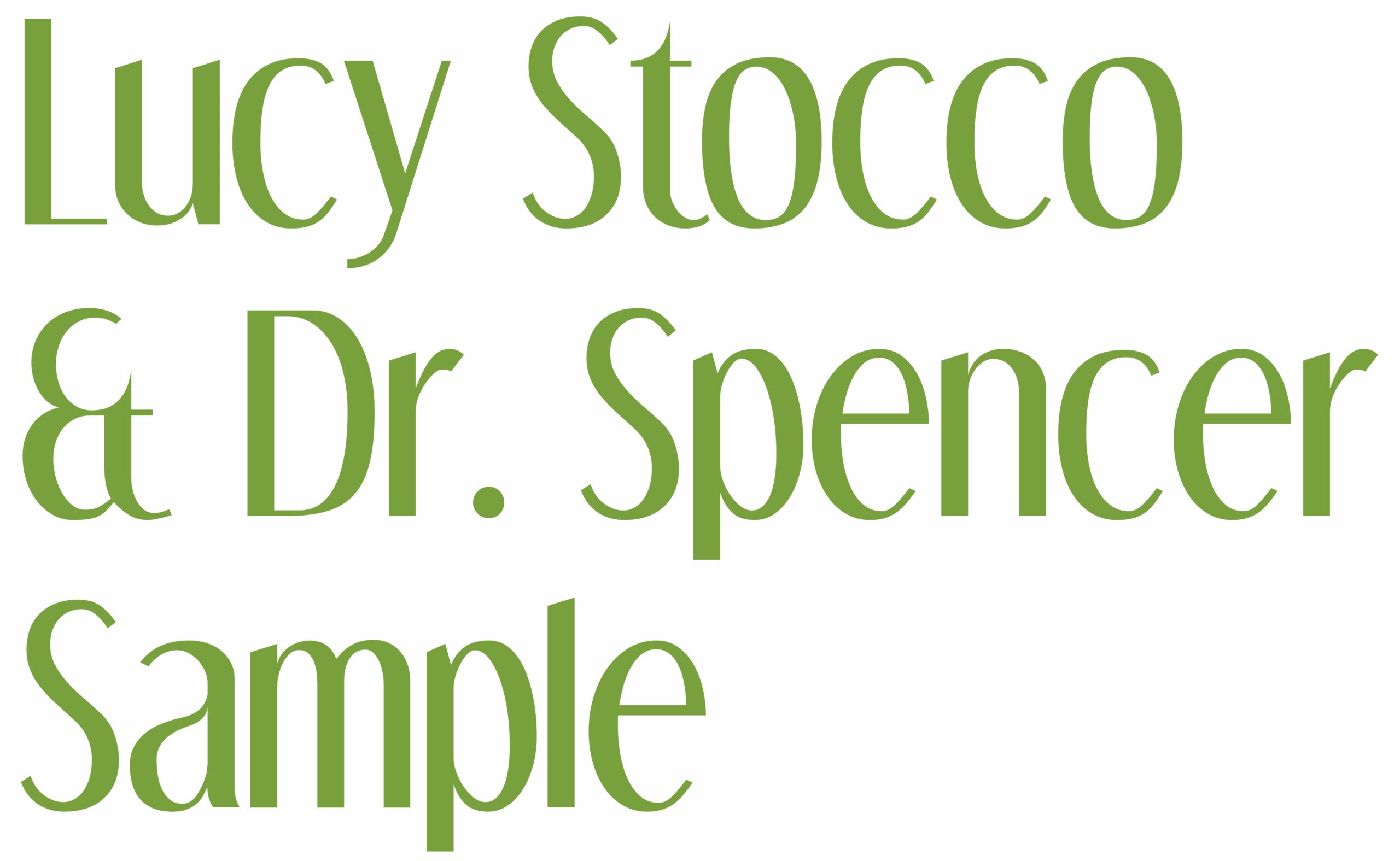 Lucy Stocco & Dr. Spencer Sample